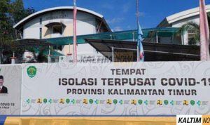 Bangunan di Stadion Madya Sempaja yang Menjadi Isoter.(ISTIMEWA)
