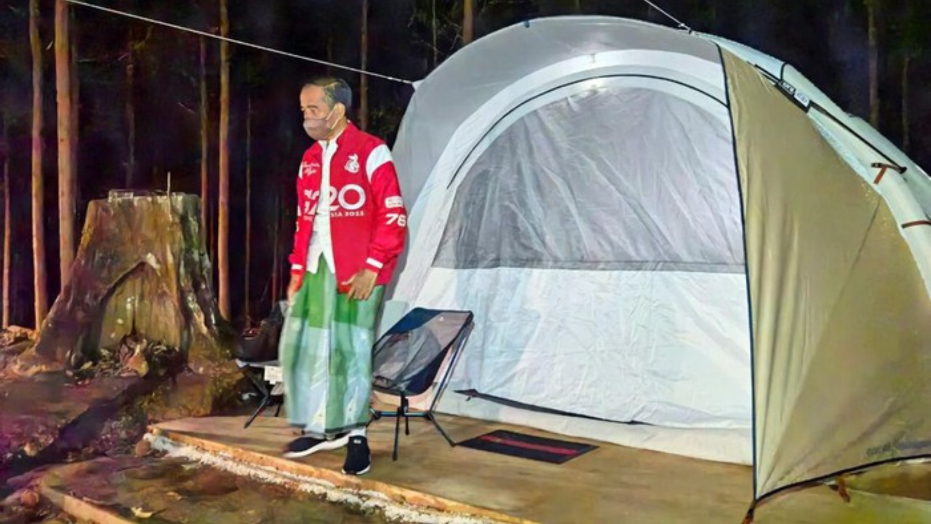 Foto : Presiden Jokowi saat berkemah di IKN. Sumber foto : Istimewa. Foto : Presiden Jokowi saat berkemah di IKN. Sumber foto : Istimewa.