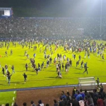 Foto : Kerisuhan Suporter di Kanjuruhan Malang. Sumber Foto : Istimewa.