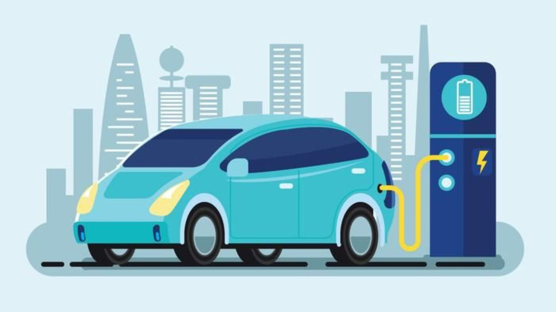 Ilustrasi Mobil Listrik. Sumber: everypixel.com