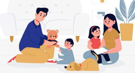 Ilustrasi keluarga sejahtera. (freepik.com/pikisuperstar)