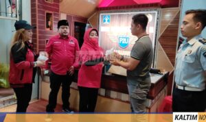 Rangkaian HUT Partai, DPD PDI Pejuangan Kaltim Bagikan Ribuan Makanan Sehat