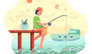 Ilustrasi nelayan. Freepik.com/jcomp.