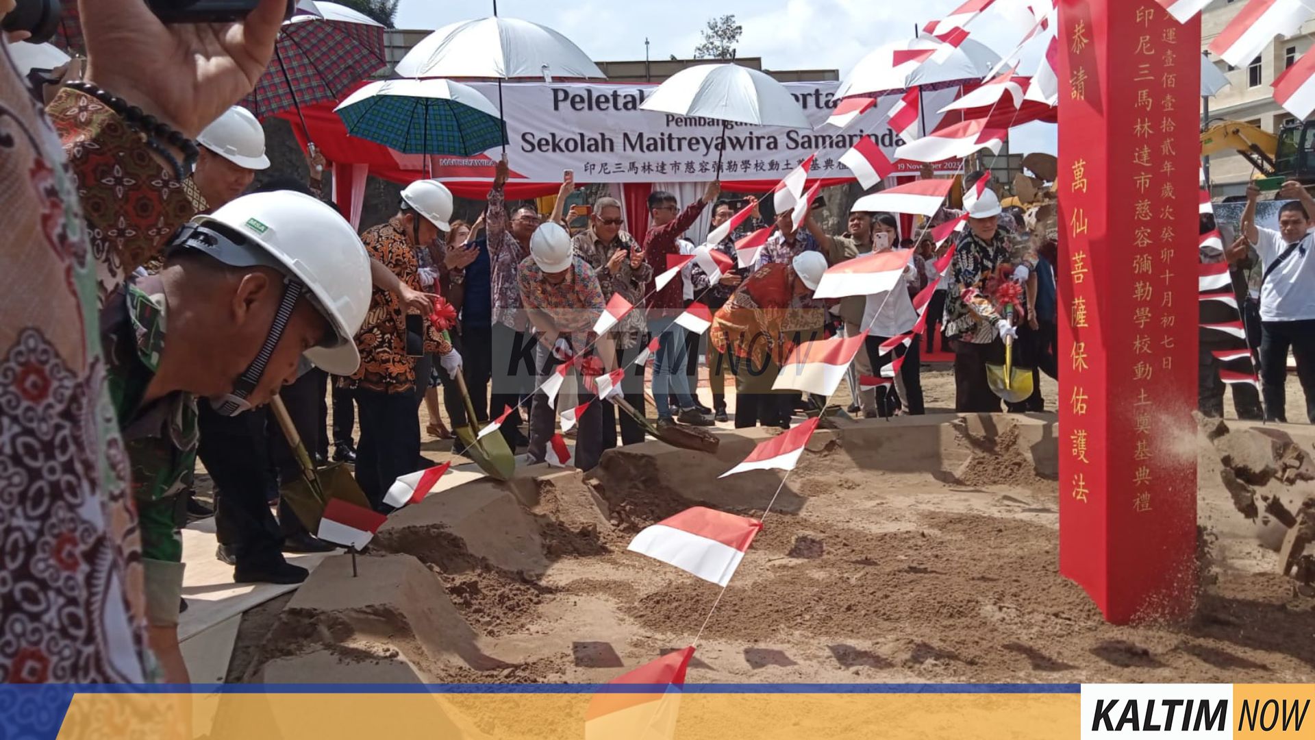 pembangunan sekolah Maitreyawira Samarinda