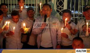 Sukses Quick Count, TKD Prabowo-Gibran Kaltim Gelar Acara Tiup Lilin Bersama