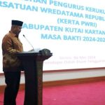 Pengukuhan Kepengurusan Kerta Wredatama Kukar oleh Bupati Edi Damansyah
