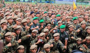 500 Anggota Komcad Matra Darat Tuntaskan Latihan Dasar Militer di Kaltim