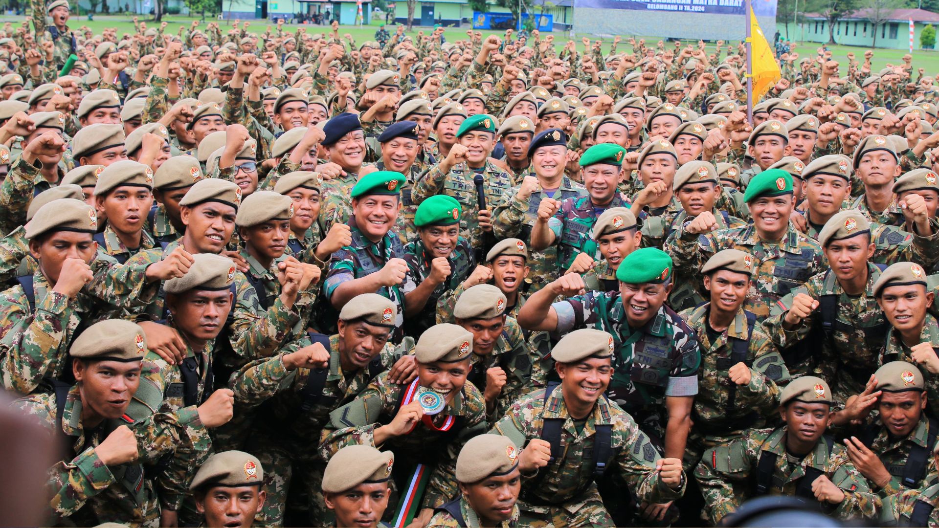 500 Anggota Komcad Matra Darat Tuntaskan Latihan Dasar Militer di Kaltim