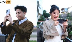 Foto : Jerome Polin dan Vonzy Felicia, saat pertama kali mencoba Samsung Galaxy S25 Series. Sumber : Samsung. Foto : Jerome Polin dan Vonzy Felicia, saat pertama kali mencoba Samsung Galaxy S25 Series. Sumber : Samsung.