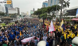 Foto : Aksi Unjuk Rasa Mahasiswa di Jakarta. Sumber : X. Foto : Aksi Unjuk Rasa Mahasiswa di Jakarta. Sumber : X.