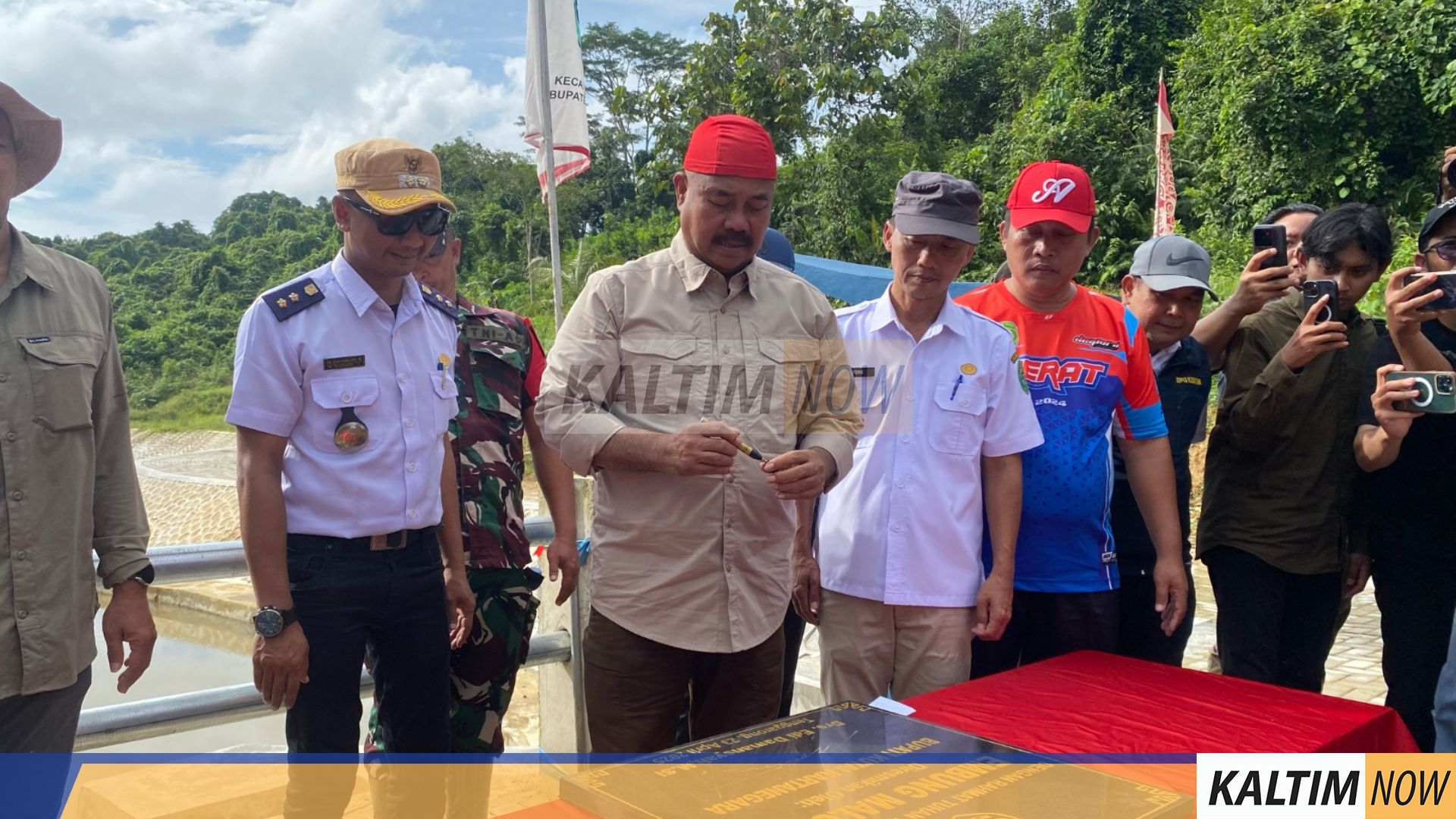 Embung Maluhu Resmi Beroperasi, Petani Kukar Dapat Suplai 3.000 Kubik Air