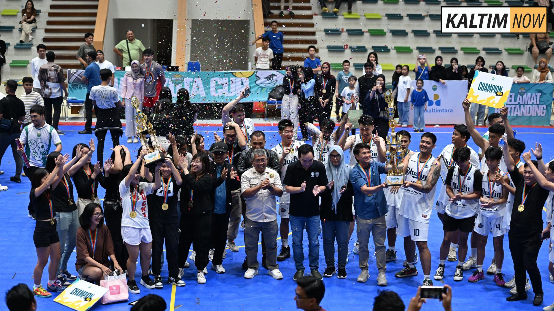 Foto : Kejuaran Wali Kota Cup Samarinda 2025, di GOR Segiri Samarinda. Sumber : Kaltimnow.id