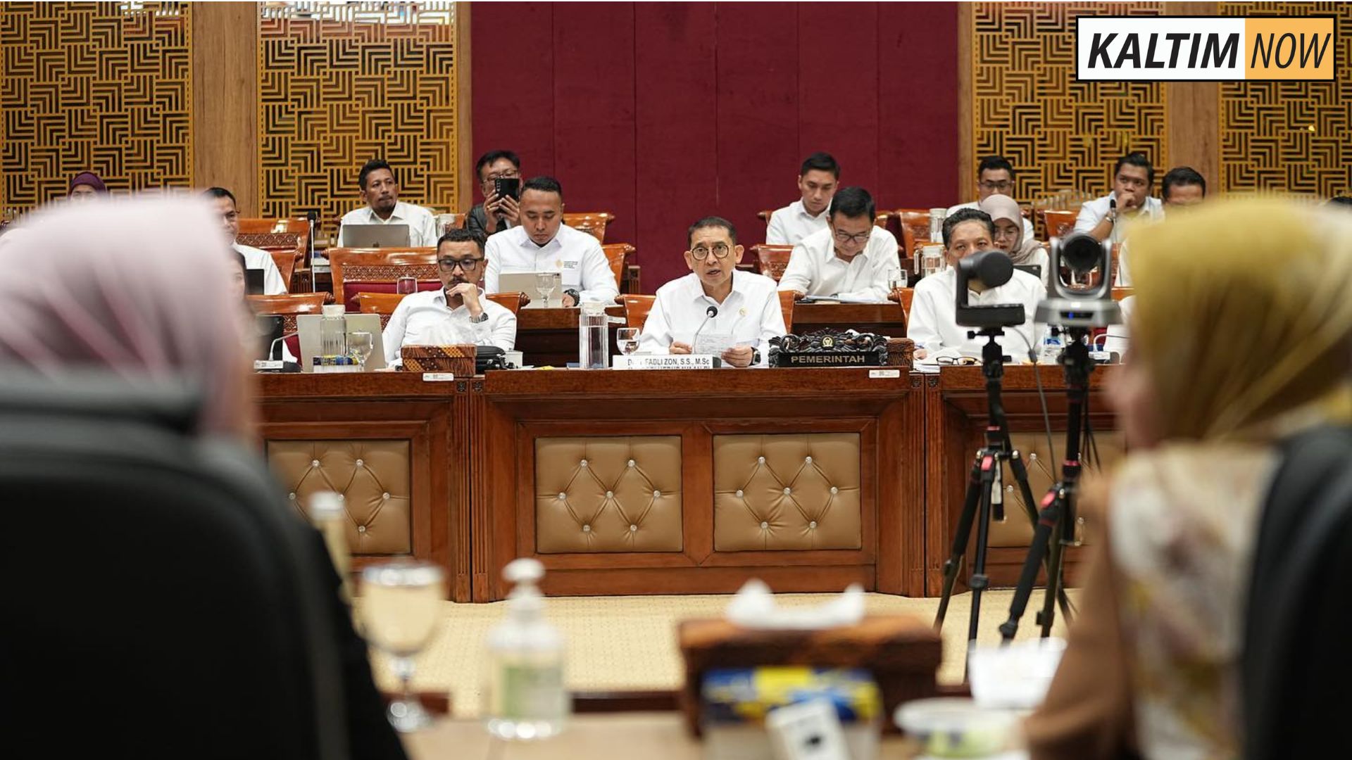 Foto : Menteri Kebudayaan Fadli Zon, saat menghadiri rapat di DPR RI. Sumber : Istimewa.