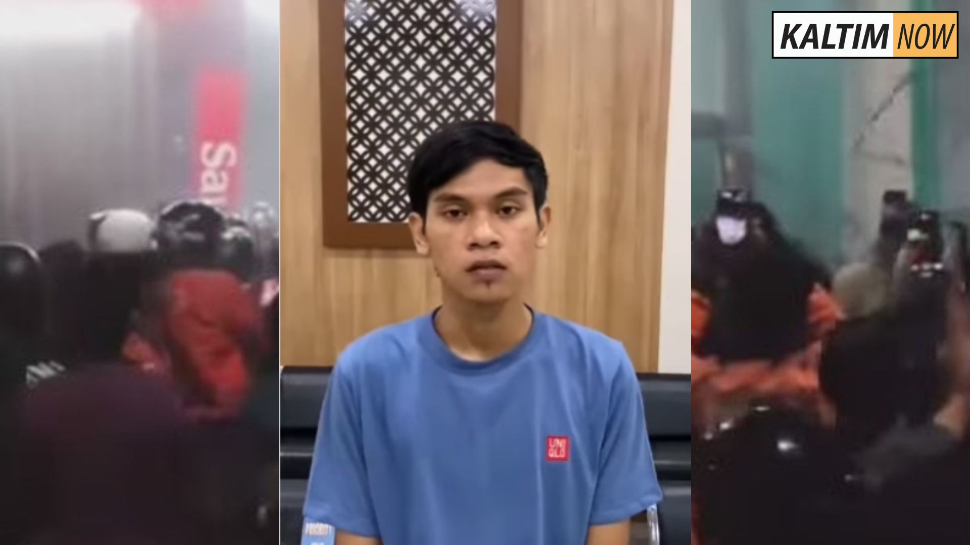 Foto : Tersangka Kekerasan Driver ShopeeFood di Sleman. Sumber : Istimewa.