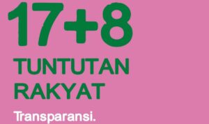 Foto: Poster 17+8 Tuntutan Rakyat. Sumber: Istimewa. Foto: Poster 17+8 Tuntutan Rakyat. Sumber: Istimewa.