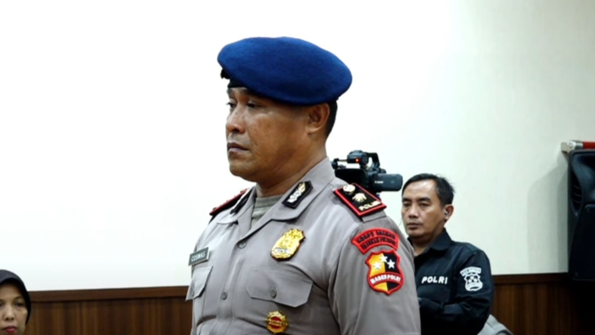 Foto: Kompol Cosmas Kaju Gae Dipecat Tidak Hormat Imbas Kasus Ojol Tewas Dilindas Rantis. Sumber: Polri Tv.