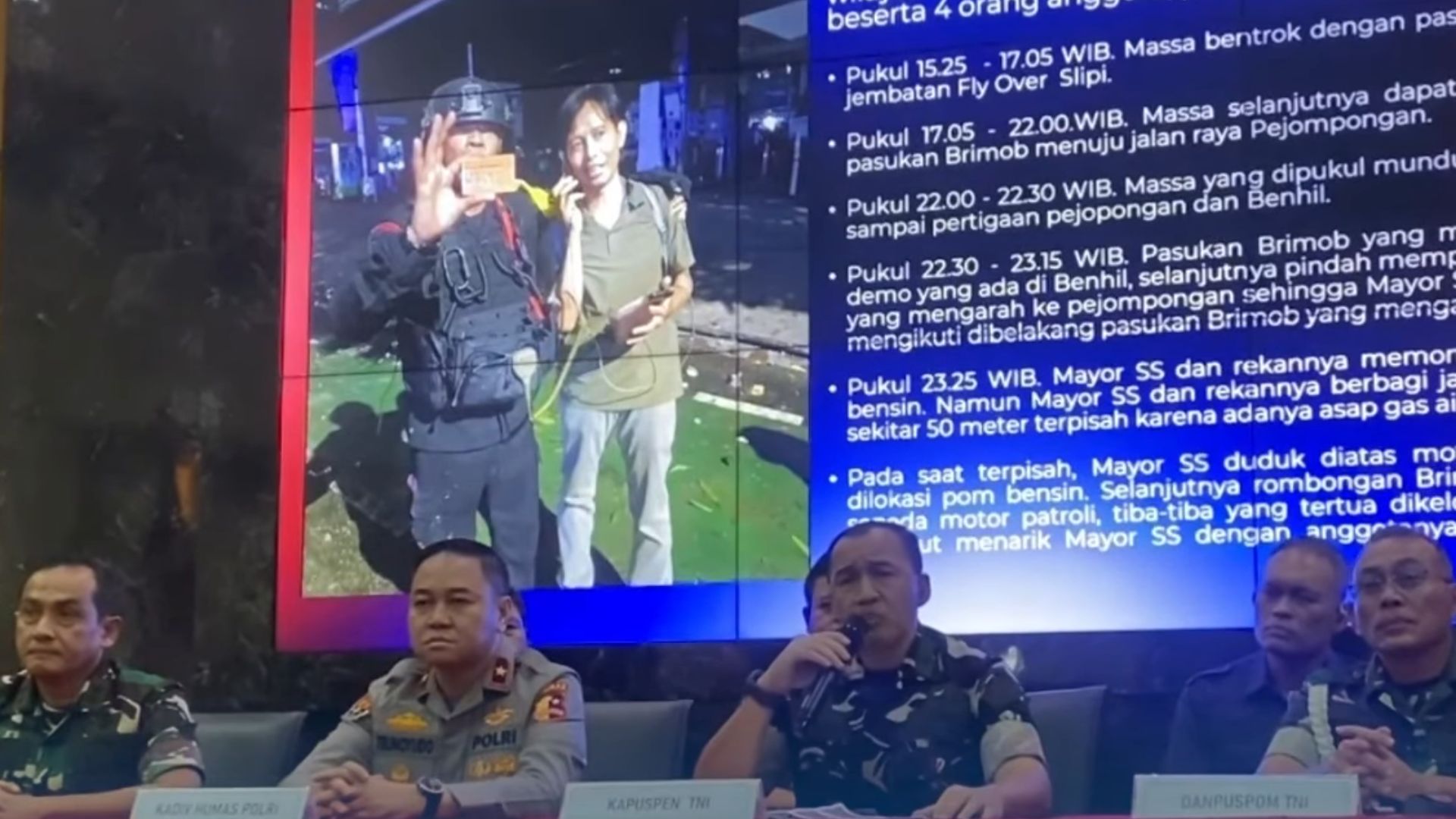 Foto: Konfrensi Pers, TNI Klarifikasi Penangkapan Anggota BAIS oleh Brimob Saat Aksi Demo di Slipi. Sumber: Istimewa. Foto: Konfrensi Pers, TNI Klarifikasi Penangkapan Anggota BAIS oleh Brimob Saat Aksi Demo di Slipi. Sumber: Istimewa.