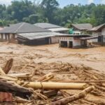Foto: Ribuan kayu gelondongan terseret arus banjir bandang di Kota Padang, Sumbar. Sumber: Istimewa. Foto: Ribuan kayu gelondongan terseret arus banjir bandang di Kota Padang, Sumbar. Sumber: Istimewa.