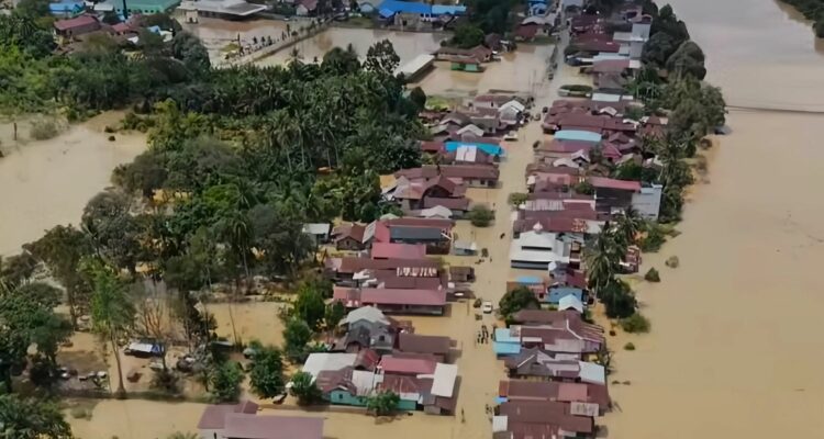 Foto: Banjir Meluas di Muara Wahau, Tujuh Desa Terendam dan Ketinggian Air Terus Naik. Sumber: Istimewa.