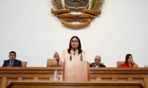 Foto: Wakil Presiden Venezuela Delcy Rodríguez. Sumber: Istimewa.